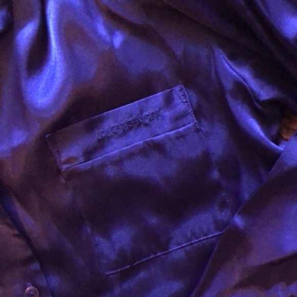 Purple Satiny Sleep Shirt - Picture 3 of 3